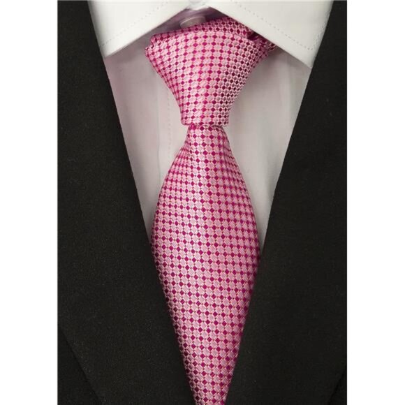 Men's Necktie Classic Silk Tie Woven Jacquard Neck Ties - Picture 6 of 8